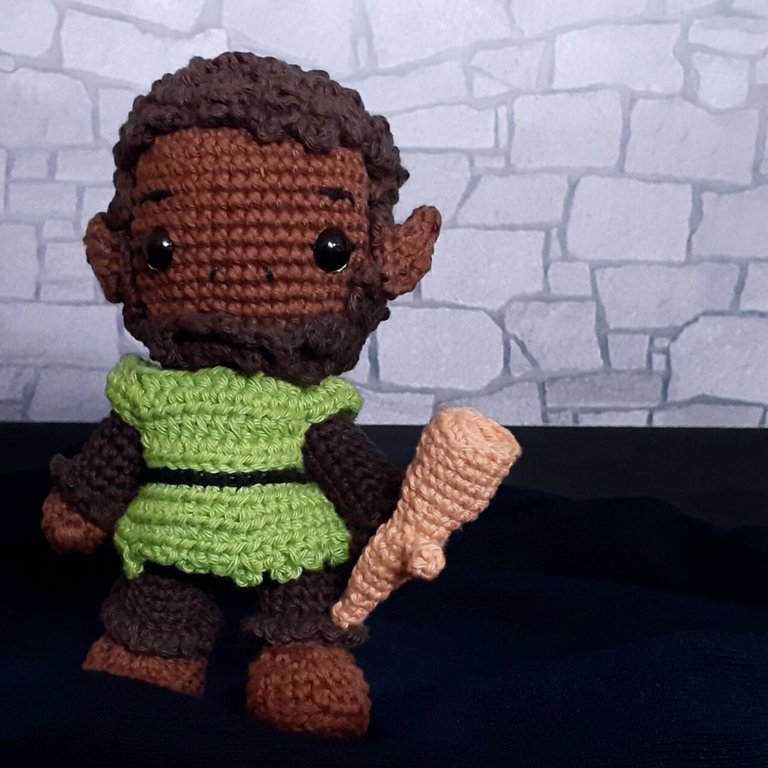 Mono Brownie .splinterlands amigurumi.iniciartecraft.jpg