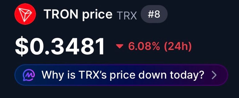 TRON (TRX) crashes 6%