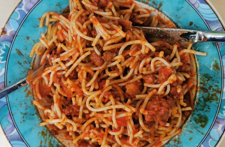 Spaghetti Bolgnese  - Überreste von gestern 🍝