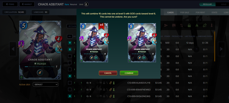 SPLINTERLANDS - CHAOS ADJUTANT WITH SCATTERSHOT AND SNARE TO NEXT LEVEL | MAJOR CHEST 