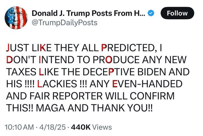 This is Very Spooky : Trump Tweet on Good Friday