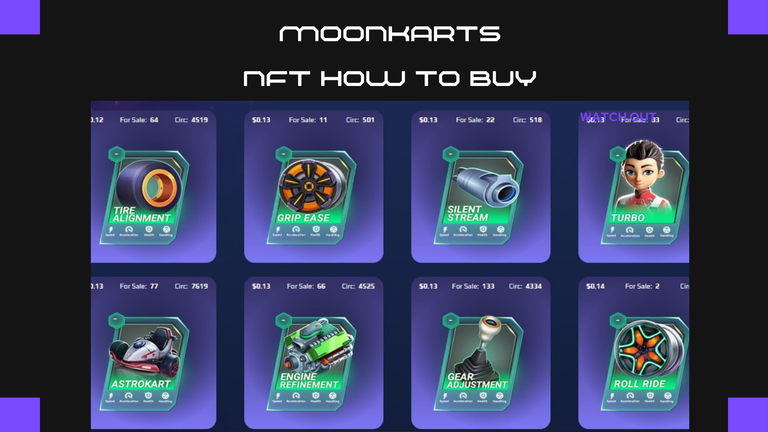 ARCADECOLONY MARKET HOW TO BUY  MOONCARTS NFT