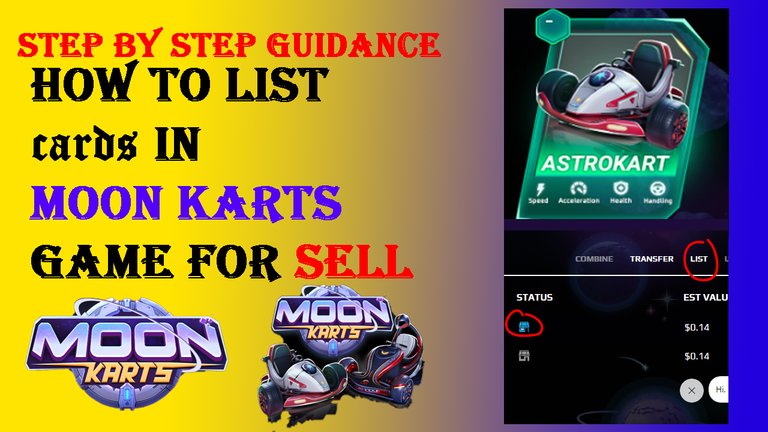 Moon Karts: Step-by-Step Guide to Listing and Selling Cards in the Play-to-Earn Racing Game