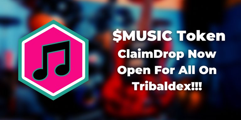 MUSIC Token Claimdrop On Tribaldex Is Live!