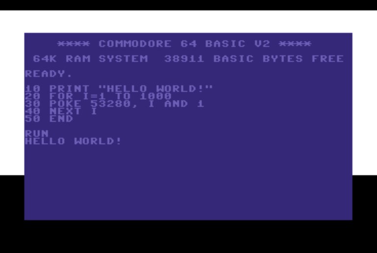 Coding Session with ChatGPT: Writing a Commodore 64 hello world program in C64 Basic and ChatGPT did the following mistake