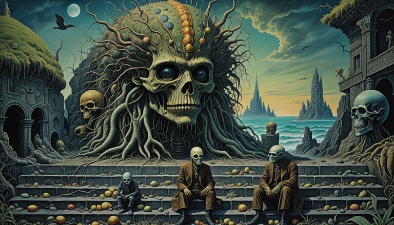 THE POTATO SALAD ASSASSINS ON THE STEPS OF THE INSANE ASYLUM