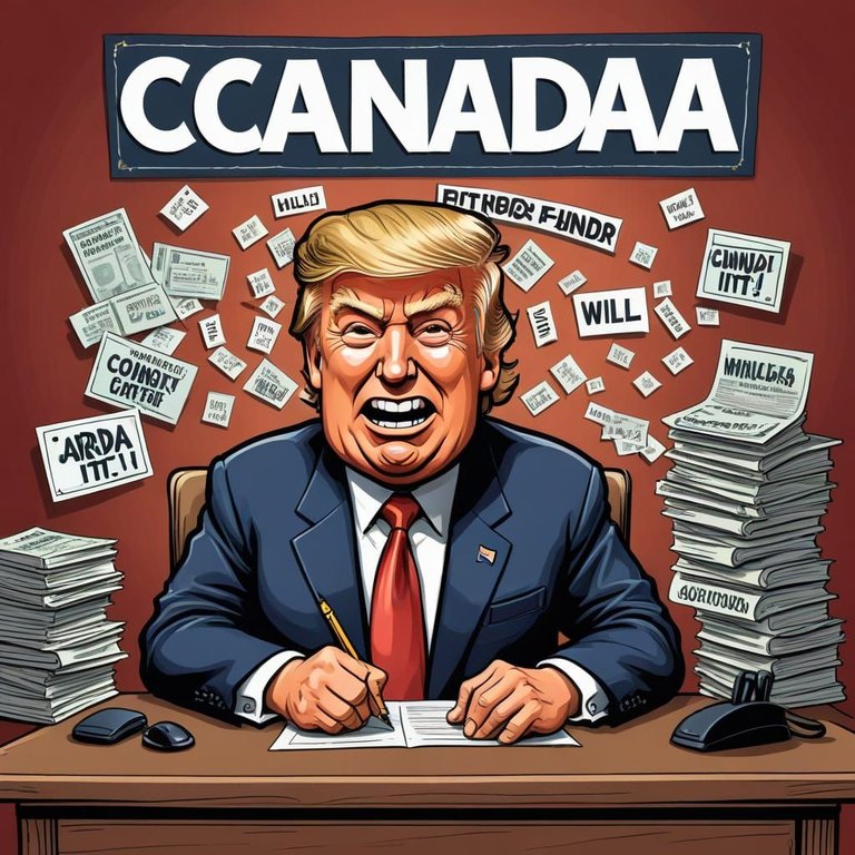 Trump und Canada? Er stottert!