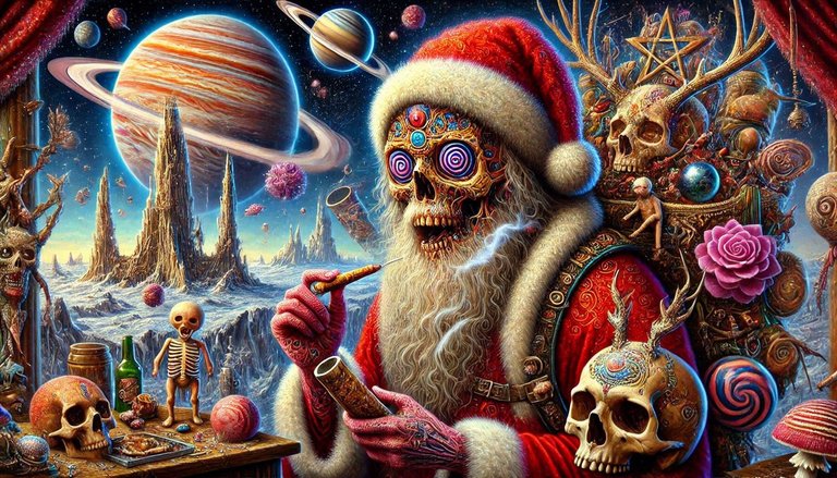 PSYCHEDELIC STONED SANTA