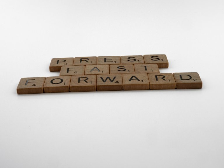 We have to move forward in life.