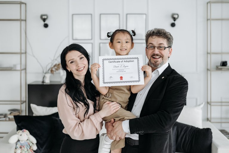 Adopted child.