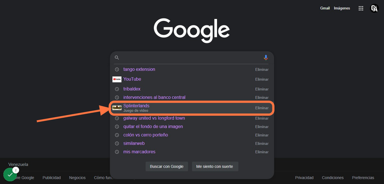 Click on Splinterlands