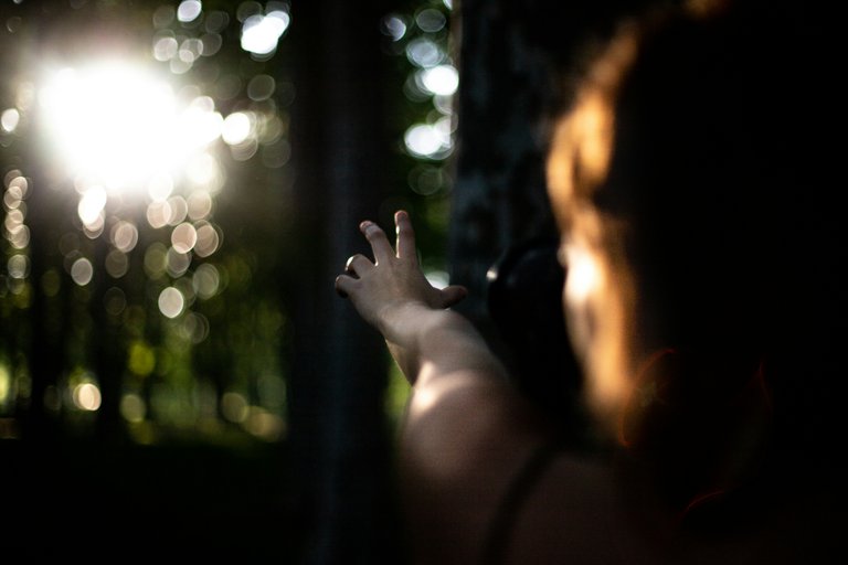 reaching for something near and far