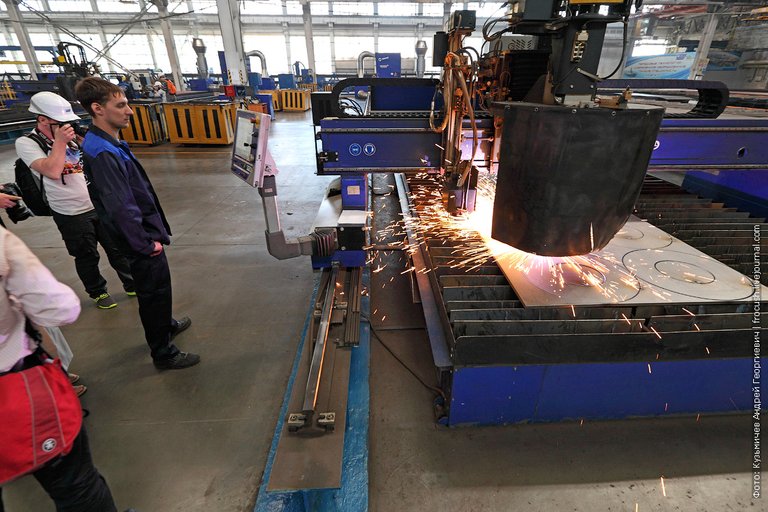 Zelenodolsk shipbuilding plant named after AMGorky plasma cutting photo