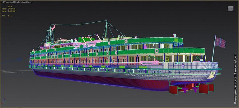 Diesel-electric ship Lenin 3D model
