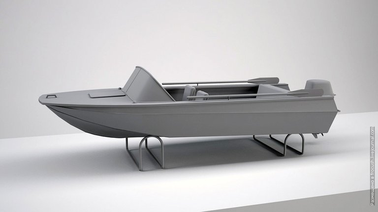 3D model powerboat Kazanka