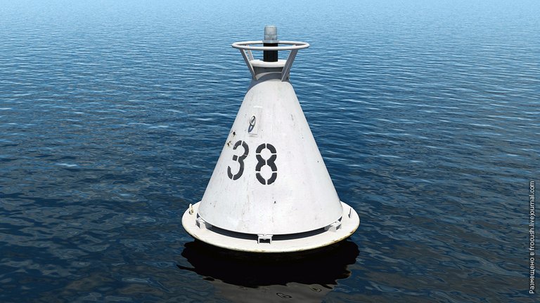 White buoy 3D model