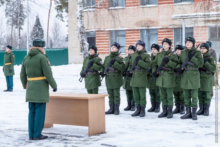 Military unit 48905 Egorievsk taking oath of the call autumn 2016