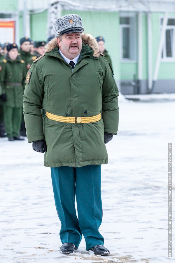 Colonel Sergei N. Khrebet, commander of the military unit 48905 Yegoryevsk