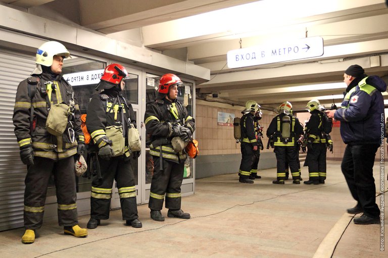 Liquidation of fire in the metro