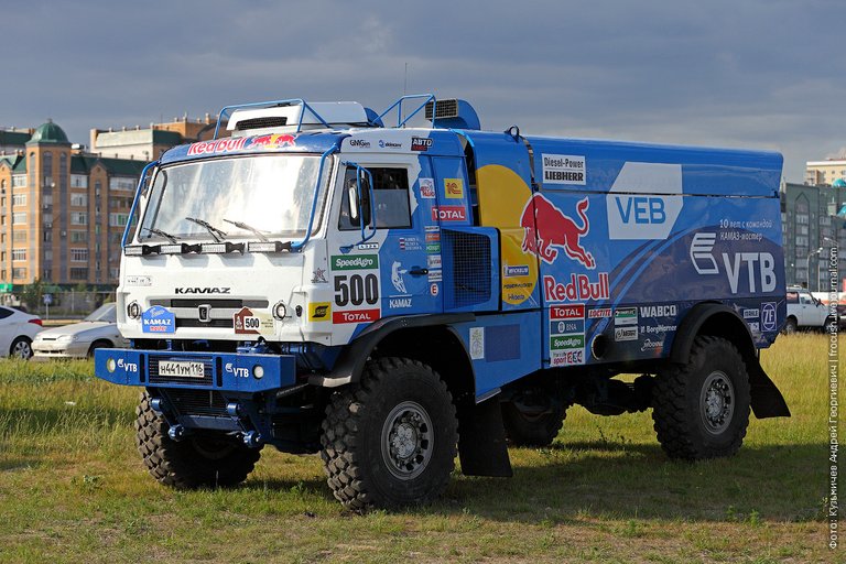 Photo battle truck of the KAMAZ-master team