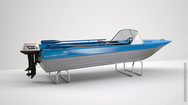 Motor boat Kazanka 3D model