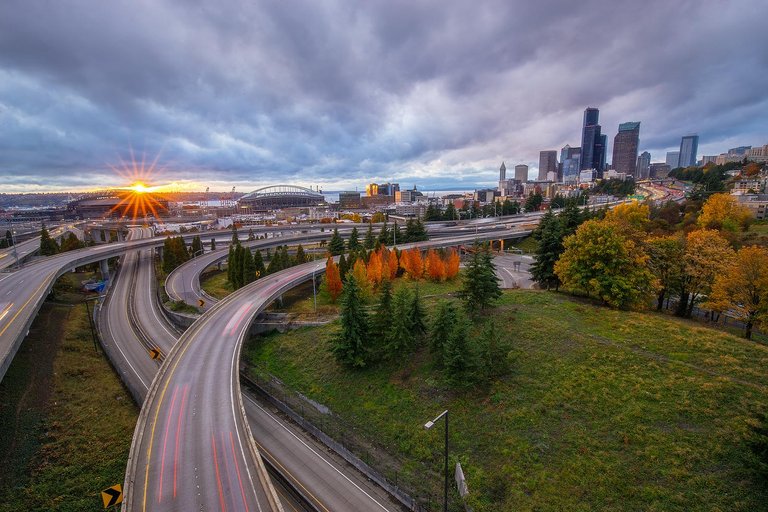 Seattle Skyline from Jose Rizal Bridge