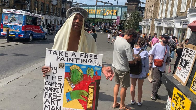 The Camden Market Free Art Man 30th May 2026