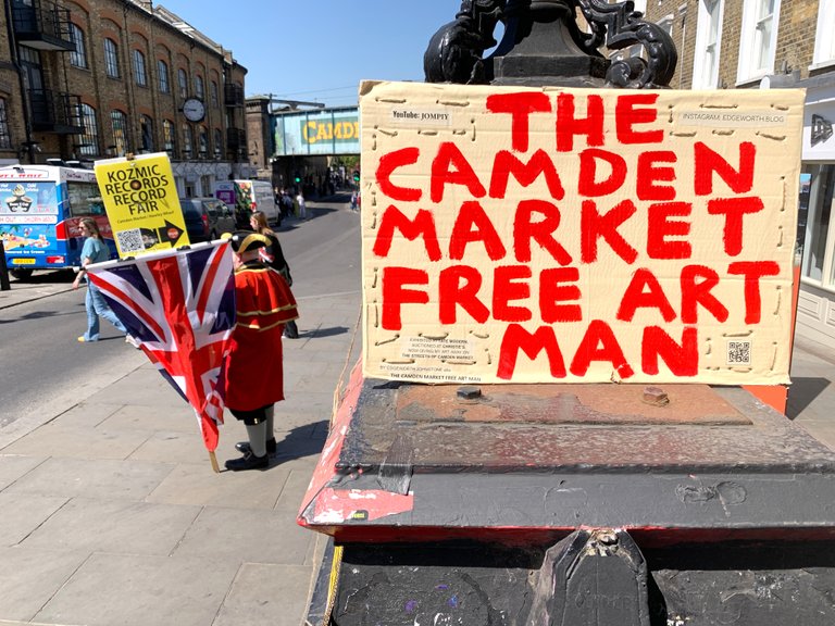 The Camden Market Free Art Man 1st May 2026