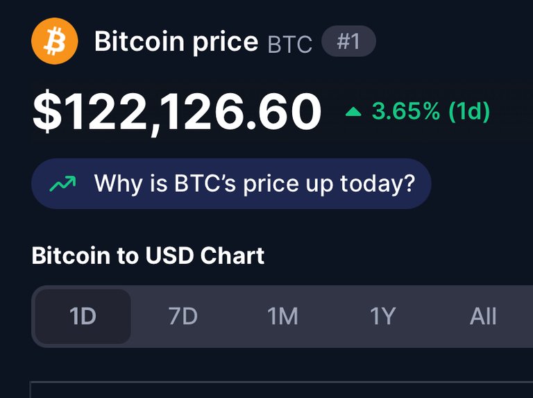 Wow - Bitcoin hit $122,000