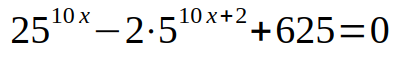 Exponentialgleichung mit der Subsitution lösen