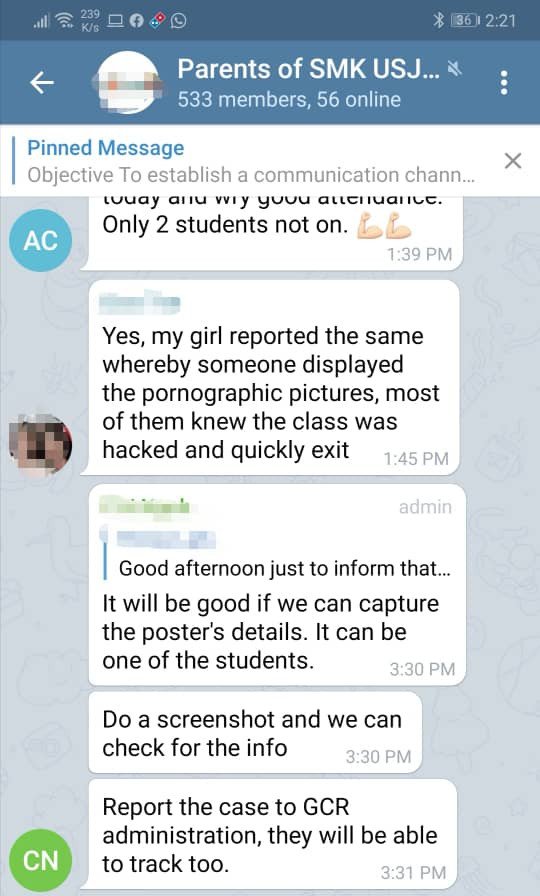 Porn shown during Google Class ?? — Hive