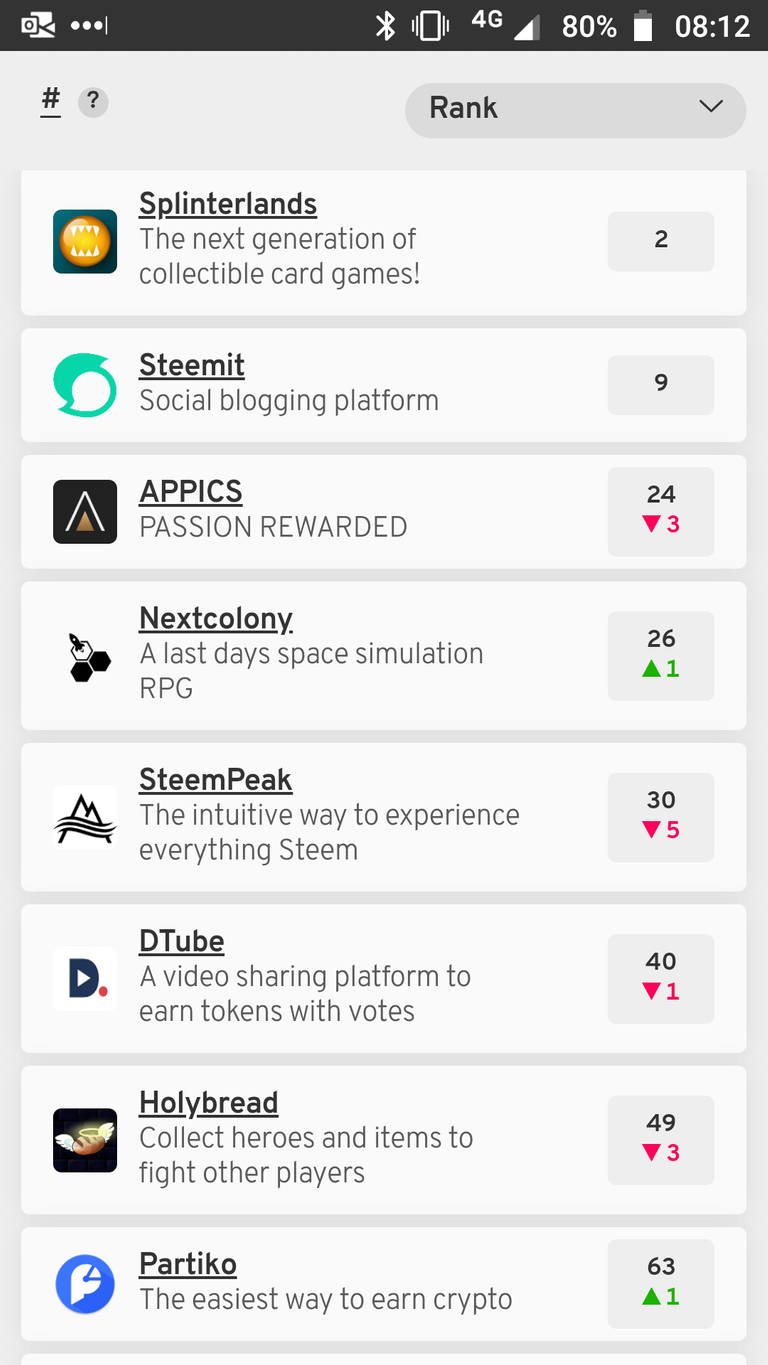 Steem dapps