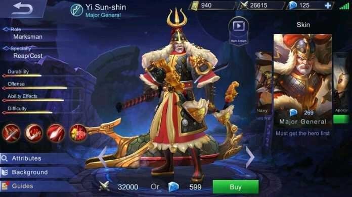 Review And Learn About Hero : Yi Sun-Shin (Marksman Hybrid in Mobile  Legends) — Hive