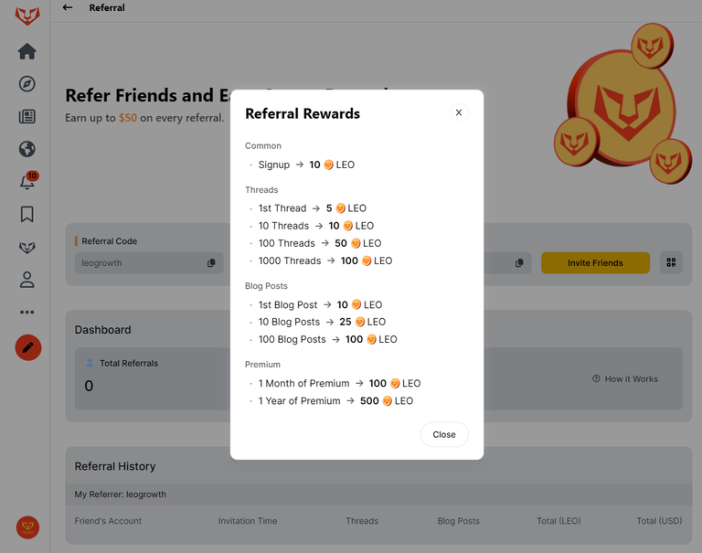 Referral Incentives