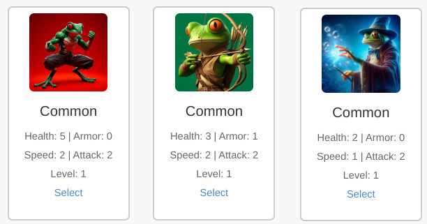 Want to Bid on a Pepe Game Common Card Man?