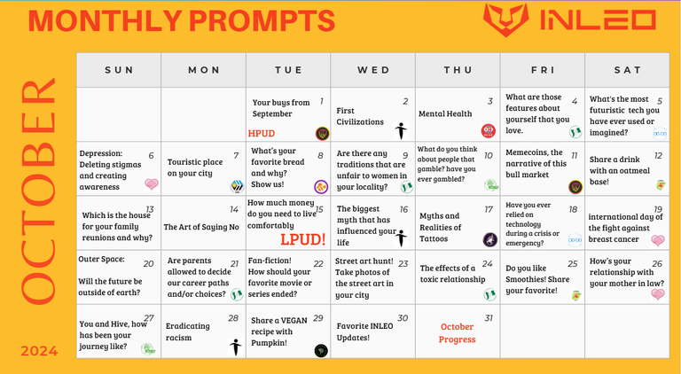 Monthly Prompts