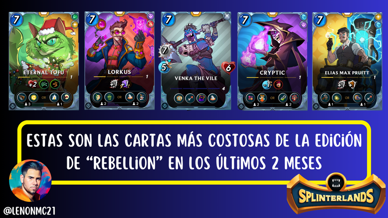 Estas son las cartas más costosas de la edición de “Rebellion” en los últimos 2 meses  [ES-EN]