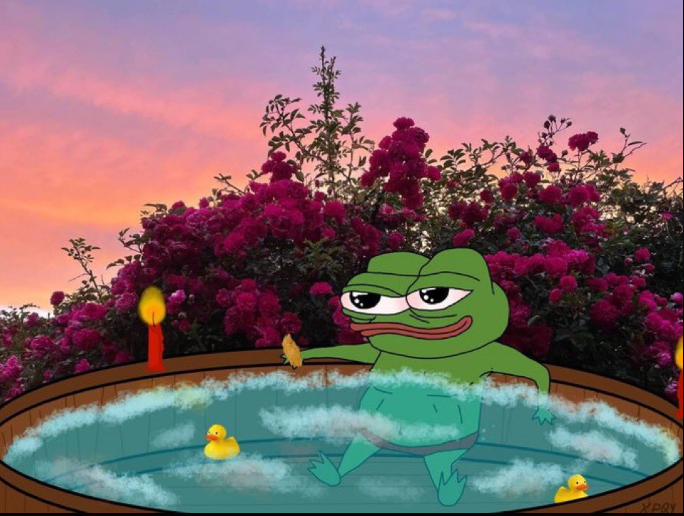 Pepe In A Pool