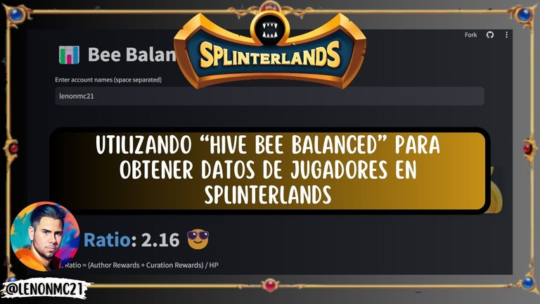 Utilizando “Hive Bee Balanced” para obtener datos de jugadores en Splinterlands [ES-EN]