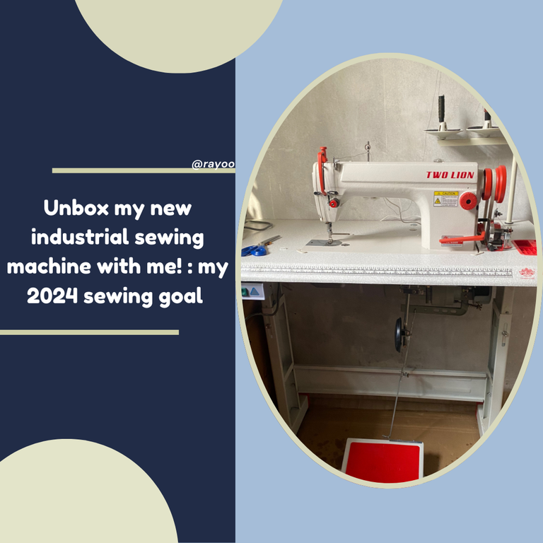 Unboxing my new industrial sewing machine: my 2024 sewing goal 