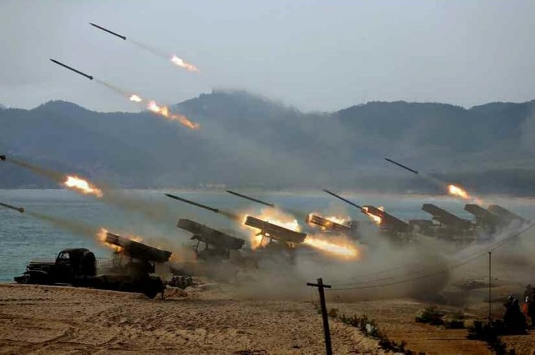 North Korea's Kim inspects military's artillery fire competition