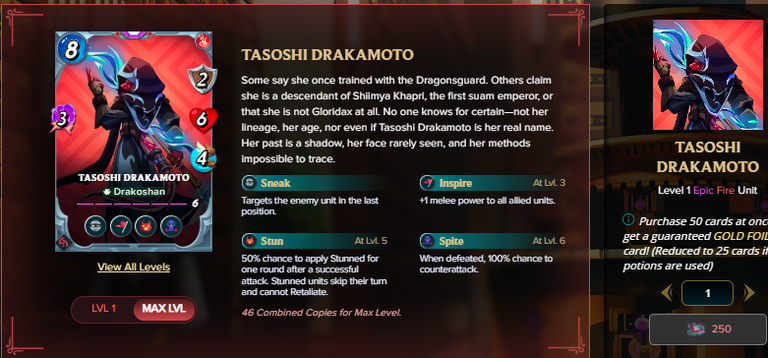 Splinterland-Use your Vouchers to obtain amazing prizes! || Tasoshi Drakamoto A Magic Killer