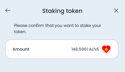 STAKING ALIVE