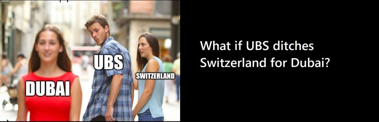 Is UBS deciding  to leave Switzerland?