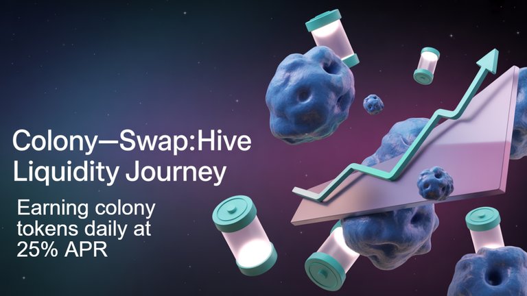 Arcade Colony | Starting my liquidity journey in Colony-SWAP:HIVE pair with 25% APR