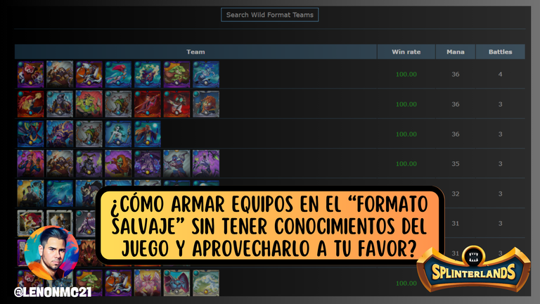 ¿Cómo armar equipos en el “Formato Salvaje” sin tener conocimientos del juego y aprovecharlo a tu favor? [ES-EN]