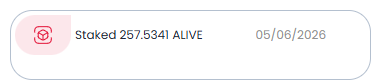 STAKED ALIVE