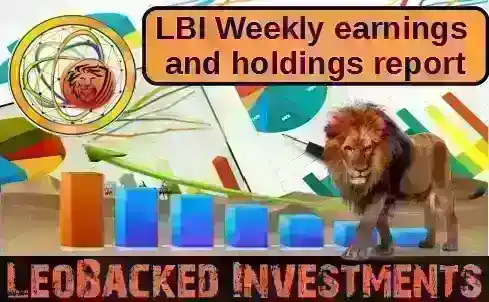 LBI Weekly Holdings and Income report - Week 43 - week ending 25 May 2025