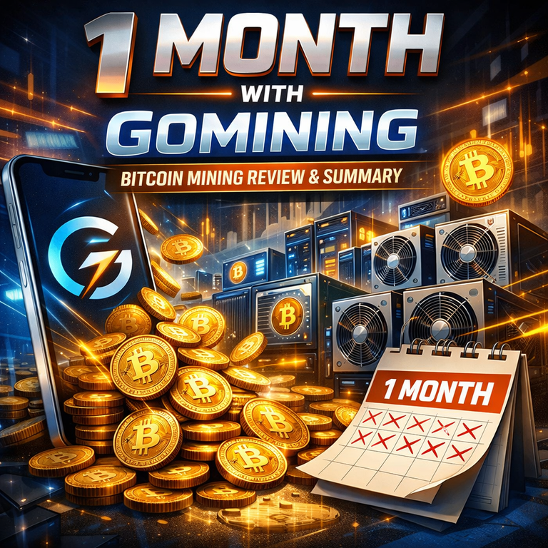 Been mining bitcoin with Gomining for a month now