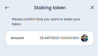 STAKING TOOFUCKEH